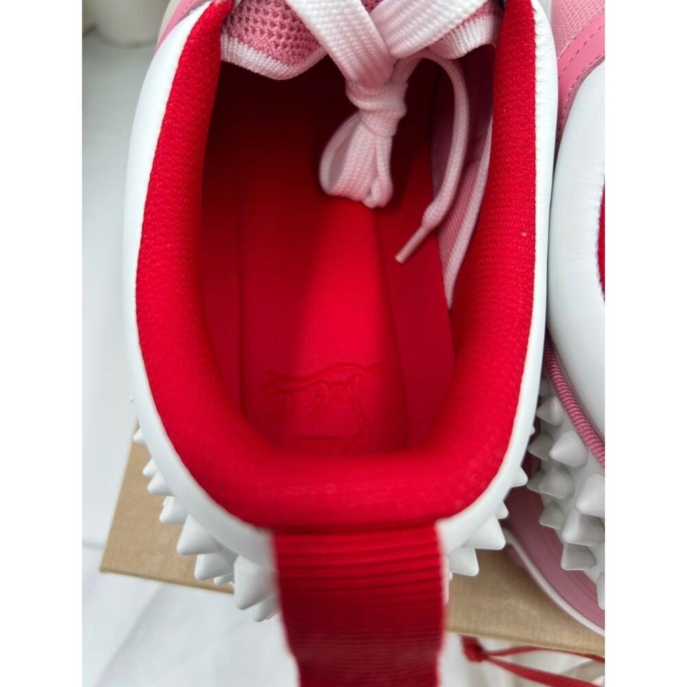 Men's Christian Louboutin ASTROLOUBI pink/white colorway sneakers size 44.5 - Picture 9 of 15